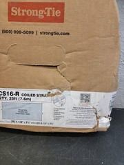 Simpson Strong-Tie CS16-R Coiled Strap 25ft. (7.6m), 16 Gauge
