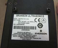 Emmerson Branson Ultrasonics GSX-PS-E1 power supply 30:1.5 AU