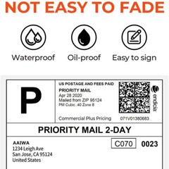 4000-20000 pcs Fanfold 4 x 6 Direct Thermal Barcode Shipping Labels – Zebra 2844