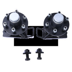 6x 5.5 Lug upgrade Superior Shipping Container Wheels, Bolt-on Spindle Kit NEW