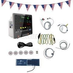 Multi-parameter Patient Monitor for Hospital ECG NIBP RESP TEMP SPO2 PR