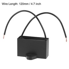 2pack Ceiling Fan Capacitor CBB61 4.5uF 350V AC 2 Wires Metallized Polypropylene