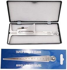 Weld Gauge Set Hi-Lo Welding Gauge and 1/32-5/8 Inch 1-15mm Taper Gauge Stainles