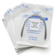 AZDENT Dental Orthodontic Super Elastic Niti Ovoid Form Rectangular Arch Wires