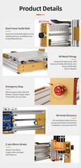 CNC 3018PLUS 500W Router Milling Drill Carving Machine Kit For PCB Wood DIY