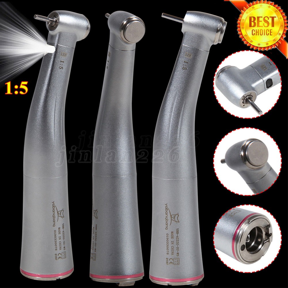 Dental 1:5 LED Contra Angle Increasing Handpiece Fit KaVo NSK Electric Motor USA