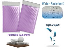 NEW Frosted Lilac Matte Metallic Bubble Mailers, Padded Shipping Envelopes Combo