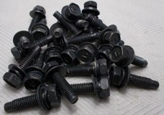 M6 6mm X 1.00 Coarse X 16mm Thread Hex Washer Head Bolt Lot Of 25 Bolts
