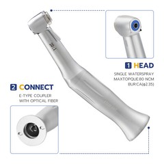 NSK Style Dental 1:1/1:5/20:1 Fiber Optic LED Increasing Contra Angle Handpiece