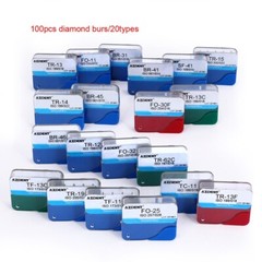 100pcs AZDENT Dental FG Diamond Burs for High Speed Handpiece Medium 1.6mm USA