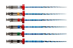 Tulsa Vortex Blue 21, 25, 30mm all Taper rotary file 6/Box by Dentsply