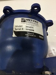 MET-PRO Sethco 344-A330 Industrial Pump w/ Leeson 3HP Motor
