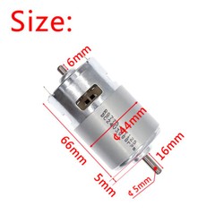 12V DC Motor Double Ball Bearing High Speed Large Torque DC Motor 775 24V DC 775