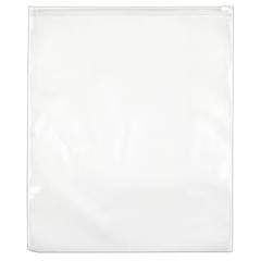 Reclosable Poly Bags, 13″ X 13″, 2.75 Mil, Clear, Slide Seal, 250 Pk, 55Nk55