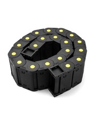 Cable Drag Chain 25x77mm Plastic Wire Carrier 1M Long 4 Pack Flexible Energy