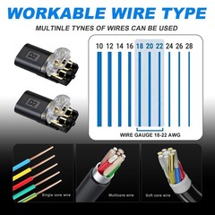 Durable 30PCS Locking Wire Connectors – Tool-Free Quick Connect for DIY Projects