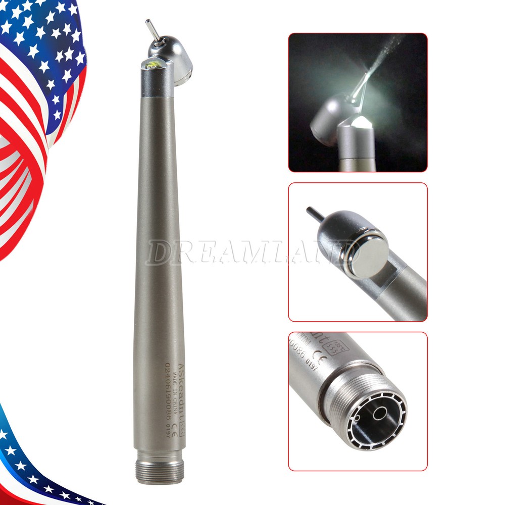 NSK Style Dental Surgical 45° Degree LED High Speed Handpiece Turbine 2/4Holes