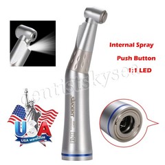 LED Contra Angle Fiber E-generator Low Speed Handpiece Dental DT