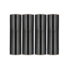Pre-Stretch Hand Wrap 17″ x 1476′ Black Color Plastic Shrink Film (4 Rolls)