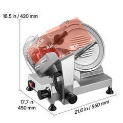 VEVOR Commercial 12″ Blade Meat Slicer Deli Food cutter Electric slicer 440RPM
