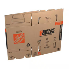 Medium Heavy Duty Ready Pack Moving, Shipping, Packing Box with Handles (25 Pack