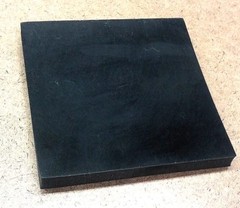 Neoprene Rubber Sheet Solid 1/2″Thk x 6″ x 6″ Sq – Mounting Pad 60 Duro Std