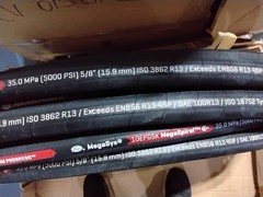 25 FT GATES 5/8″ HYDRAULIC HOSE 2 WIRE 5000 PSI ENVIROFLUID MegaSpiral R13 Flame