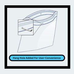 1000 Clear Reclosable Plastic Poly Zipper Bags with Hang Hole 10″ x 12″ 2 Mil