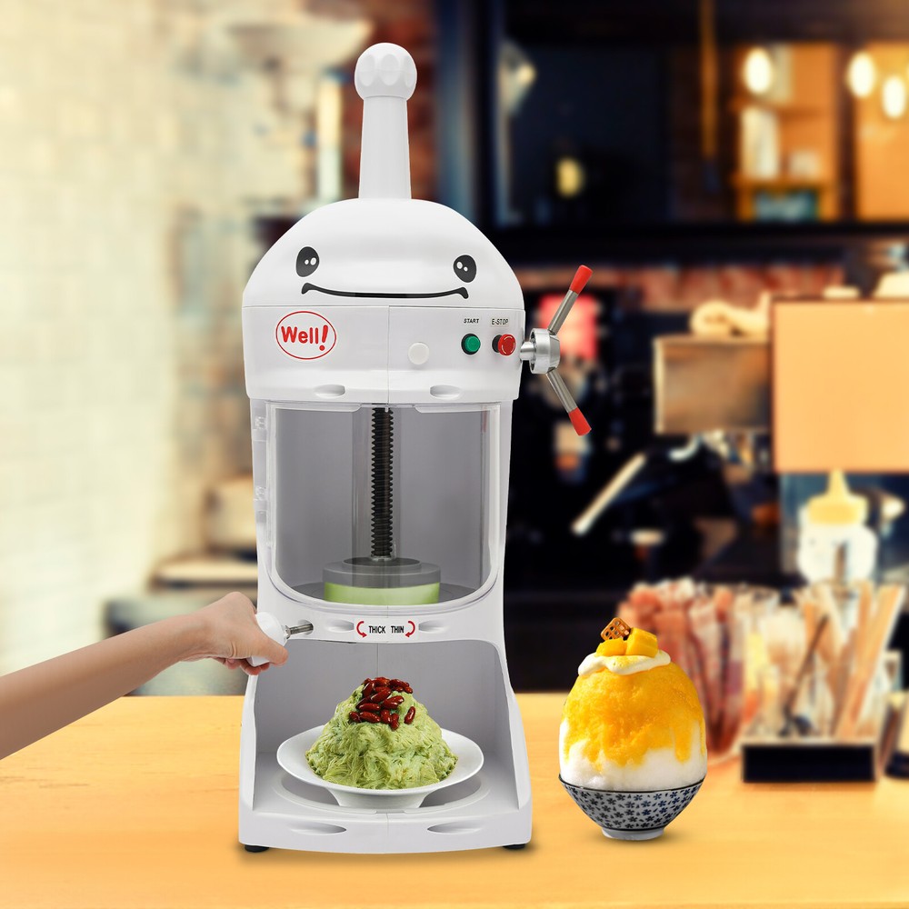 Ice Cub Shaved Ice Machine Commercial Ice Shaver Snow Cone Maker Premium 350W