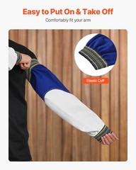 VEVOR Flame Resistant Welding Sleeves Heavy Duty Sheepskin & FR Cotton Sleeves