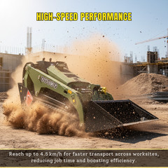 TYPHON Stomp V1000 Kubota D1105 Diesel 24.4hp Skid Steer Hydraulics Full Control