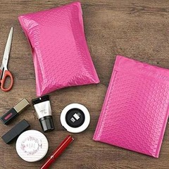 100 pcs Pink Poly Bubble Padded Envelopes Self-Sealing Mailers 6X10 (Inner 6×9)