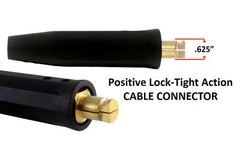 350 Amp Electrode Holder Welding Lead – LC40 Connector 1/0 AWG Cable (25 FEET)