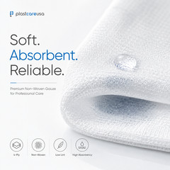 2×2 Dental Gauze Pads, Squares for First Aid Sponges, Non Woven Medical Wipes