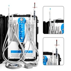 Portable Dental Mobile Delivery Unit Air Compressor Strong Suction /Handpiece 4H