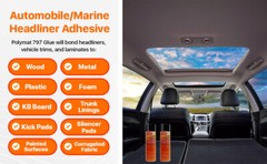 Polymat 797 High-Temp Adhesive Automotive Vehicle BODY SHOP GLUE [160F]