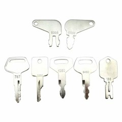 10 Heavy Construction Equipment Ignition Key Set For JD Case Komatsu Caterpillar