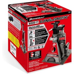 Powerbuilt 3-ton integrated jack, with a load capacity of 6000 pounds.