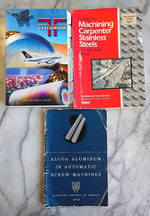 Carpenter Stainless Steel Guide, Titanium Guide, ALCOA Aluminum Manual, CNC