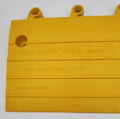 WEARWELL 560.78X6X18YL-CS10 ERGO DECK Modular Ramp Edge 75330688 (PACK OF 12)
