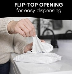 Cottonelle Flushable Wet Wipes Fragrance Free Adult 8 Pack 42 Count Flip-Top