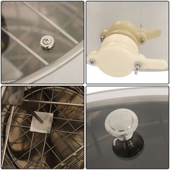 4/8 Frames Stainless Steel Electric Honey Extractor Beekeeping Equipment 140W
