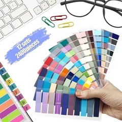 Sticky Tabs 500/2400 Book Tabs for Page Markers Transparent Annotation supplies