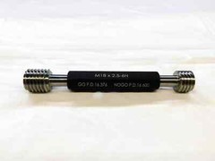 NEW M18 X 2.5 6H METRIC THREAD PLUG GAGE 18.0 2.50 GO NO GO PD’S 16.376 & 16.600
