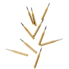 10pc FG7901 Dental Tungsten Carbide Gold Burs Polishing For High Speed Handpiece