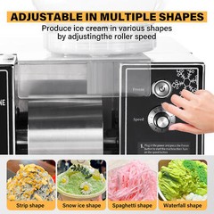 Commercial Snowflake Ice Machine, Snow Cone Machine, Ice Shaver Slush Maker