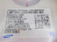 (10000) Samsung CL05A106MP5NUNC Multi-Layer Ceramic Capacitors 6.3V (052726)