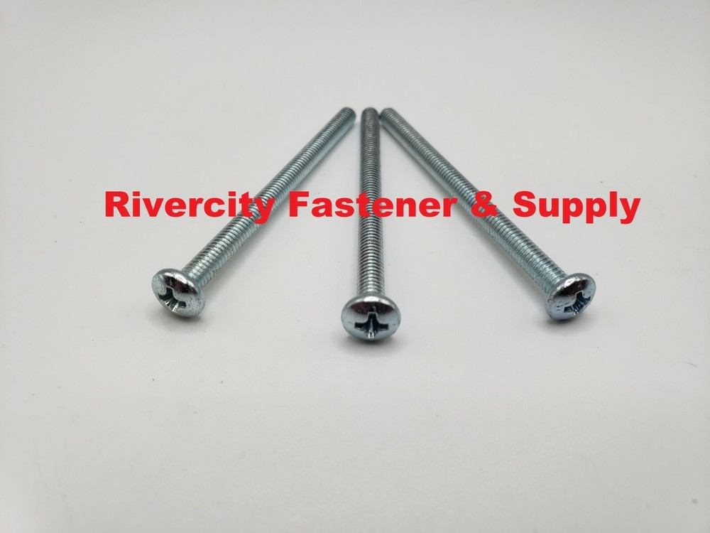 (10) 8-32×2-1/2 Phillips Pan Head Machine Screws 8x32x2.5 / #8x32x2-1/2