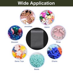 100pcs PVC Jewelry Bags 3 x 4.3 Inch for Jewelry Packaging Transparent