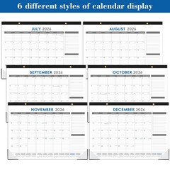 2026-2027 Large Desk Calendar Pad, 18-Month (17″ x 12″) with Corner Protectors